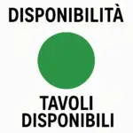 Tavoli ancora disponibili